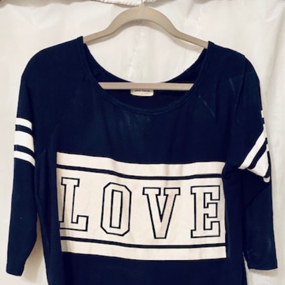 Jersey knit blouse - LOVE - L